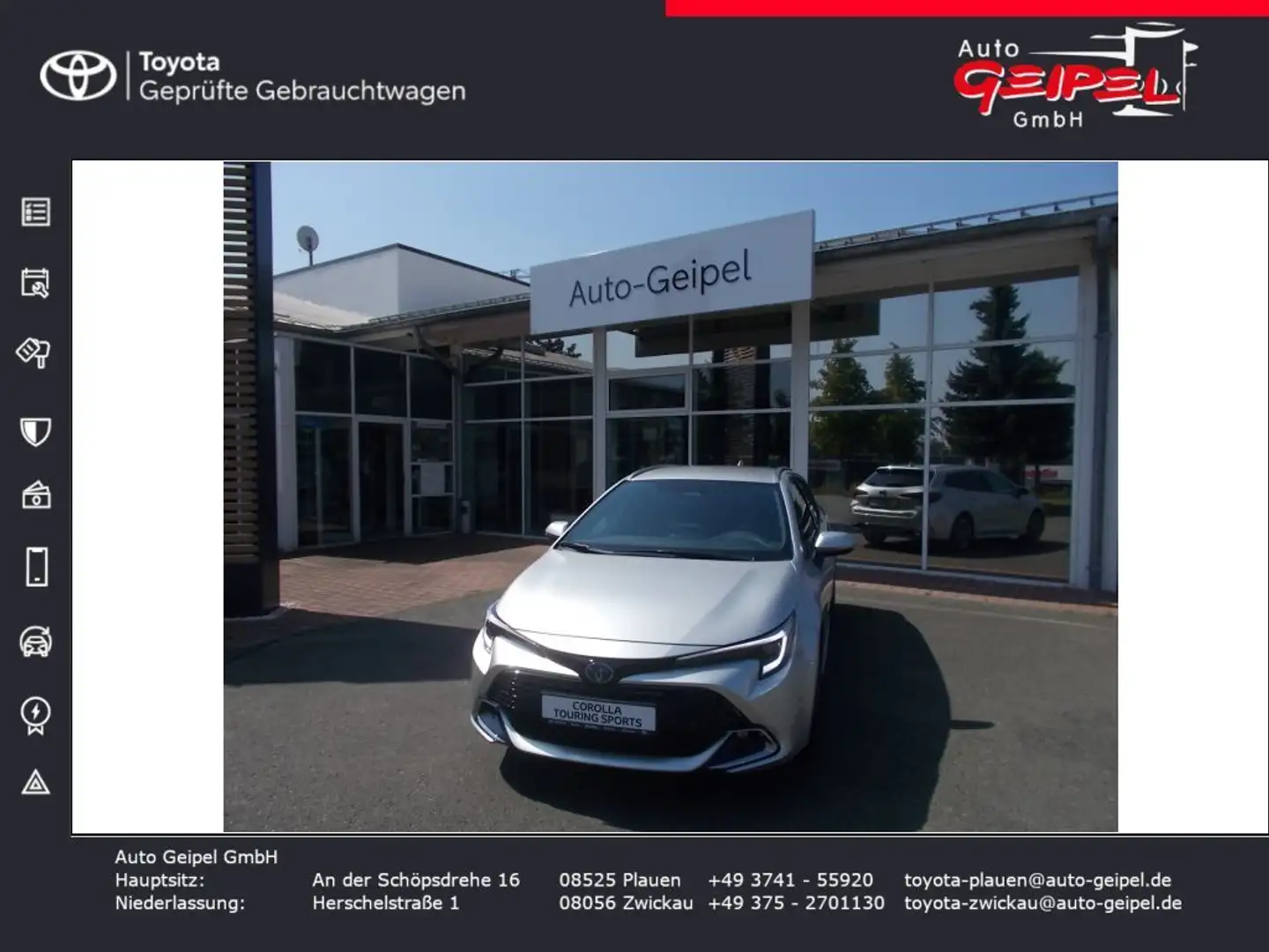 Toyota Corolla 2.0 Hybrid Touring Sports Teamplayer Argent - 1