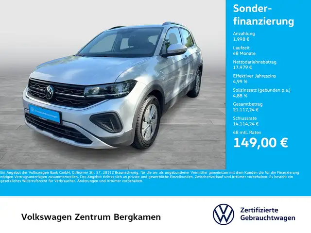 2025 Volkswagen T-Cross in Silver for sale