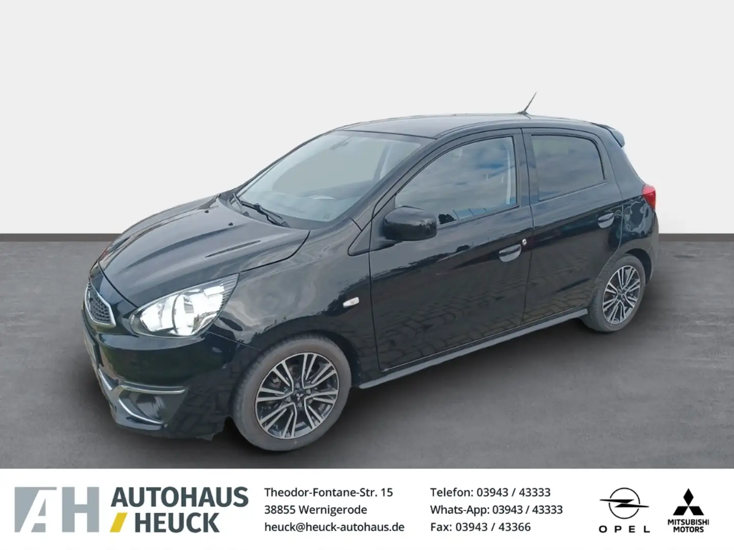 Mitsubishi Space Star Top 1.2 DAB SHZ Notbremsass. Temp Tel.-Vorb. Berga Schwarz - 1