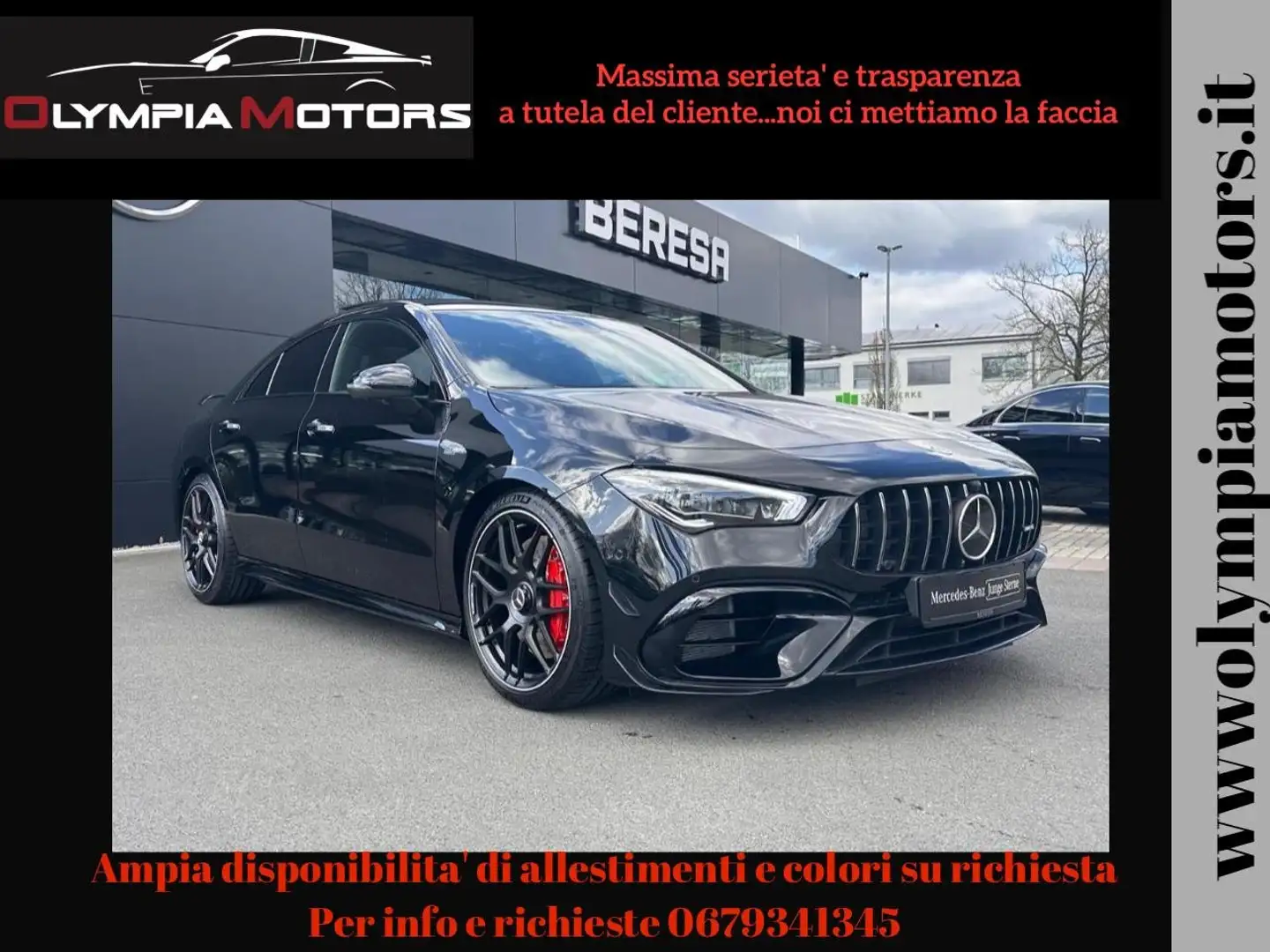 Mercedes-Benz CLA 45 AMG S 4M AEREO KIT TETTO MATRIX KAMERA BURMESTER Nero - 1