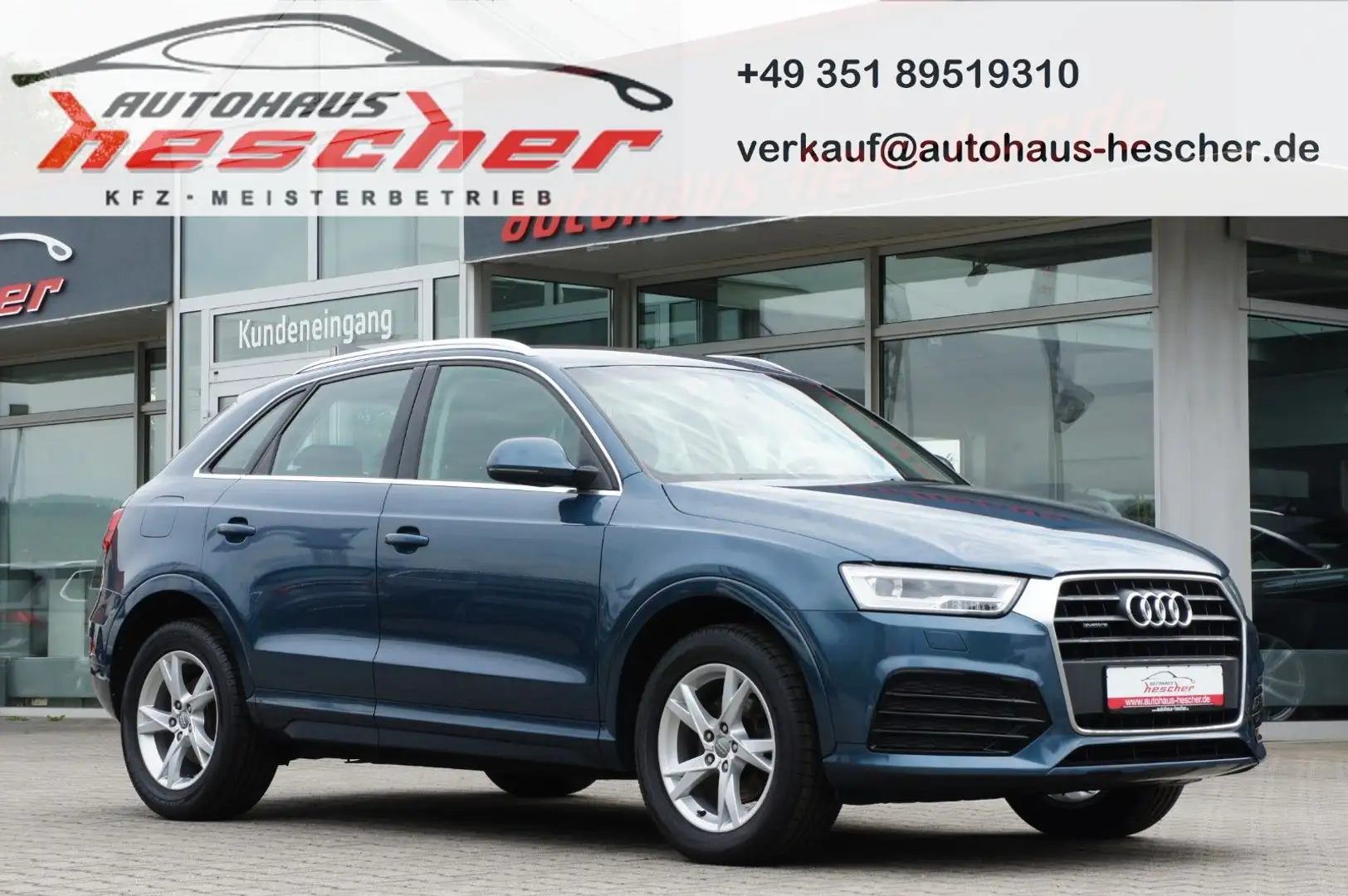 Audi Q3 sport 2.0 TDI quattro S-tronic *LED*NAVI*AHK* Blau - 1