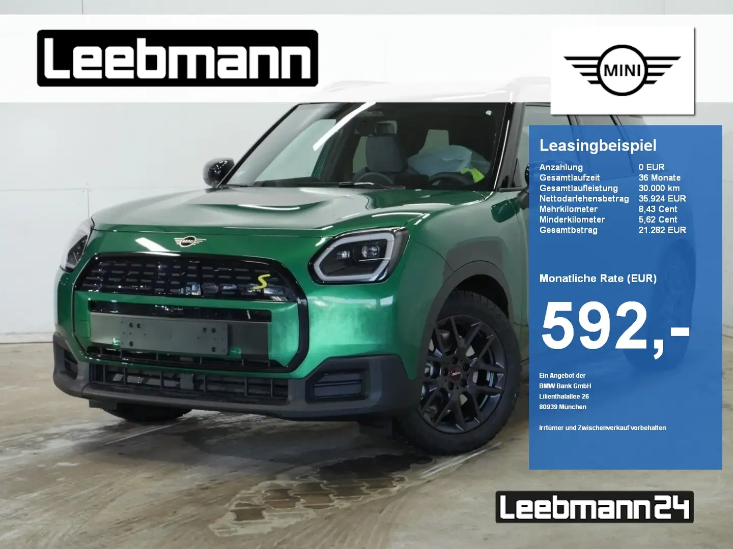 MINI Cooper SE Countryman Classic XL GARANTIE-09/30 Verde - 1