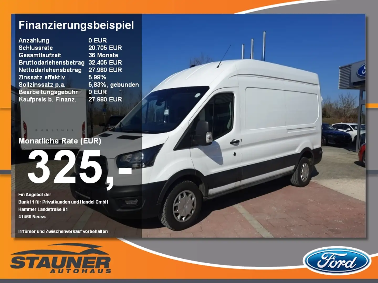 Ford Transit Kasten 2.0 TDCi 350 L3 Trend DAB Kamera PDC Weiß - 1