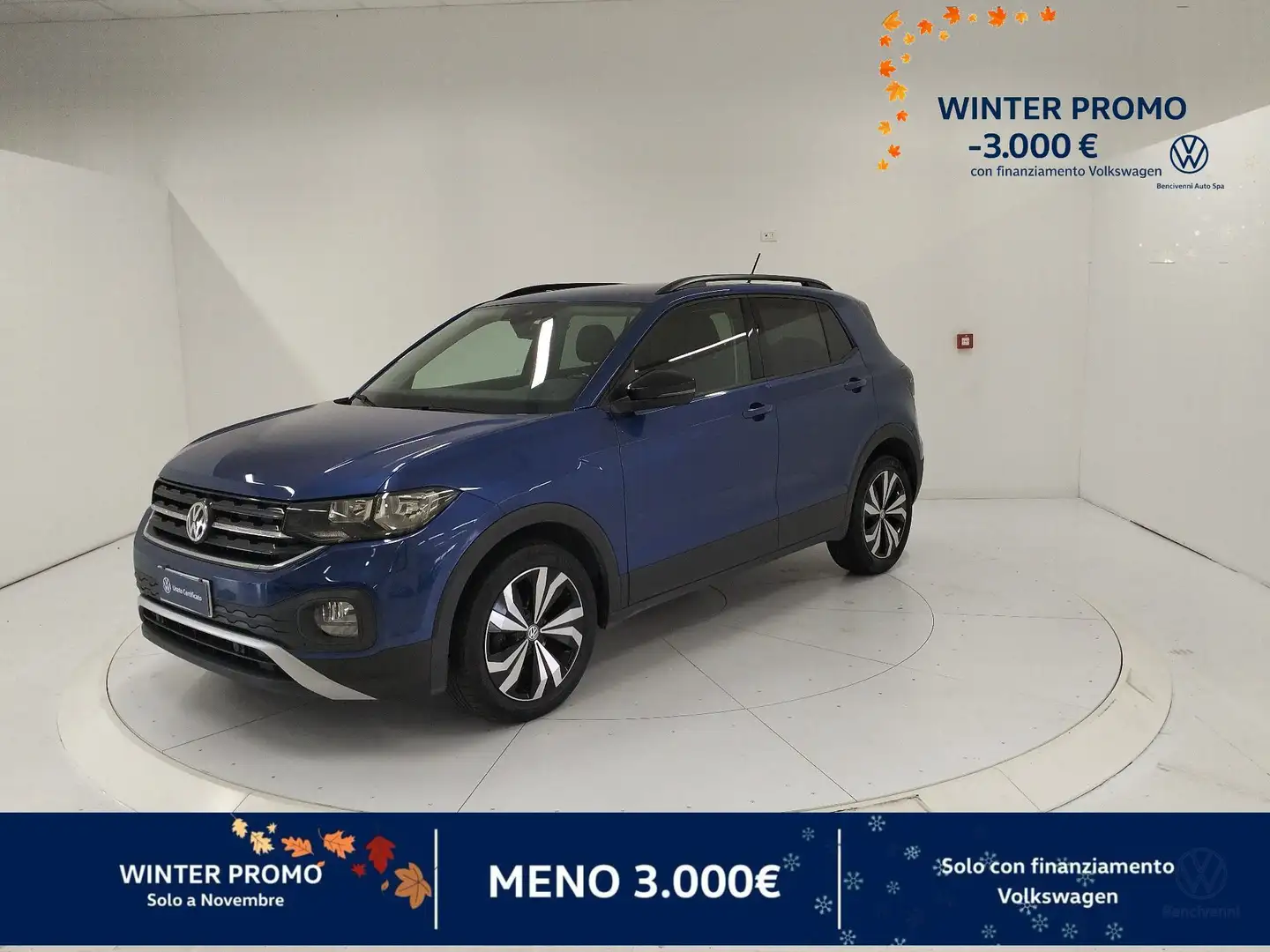 Volkswagen T-Cross 1.6 TDI DSG SCR Style BMT Blauw - 1