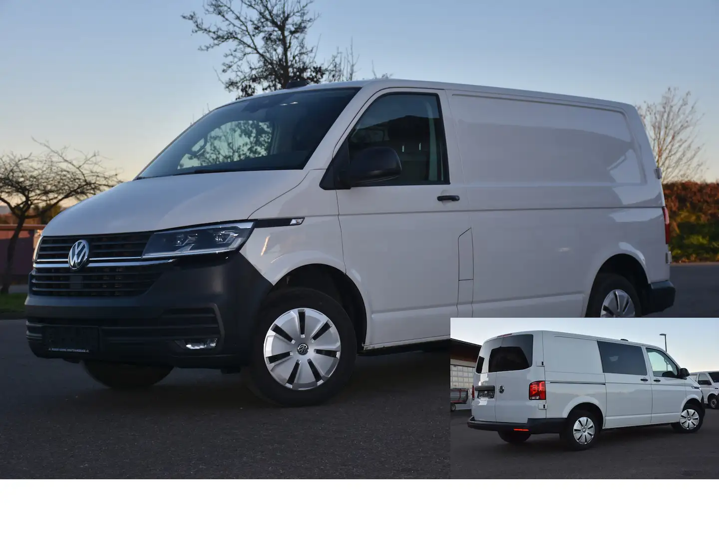 Volkswagen T6.1 Transporter Automatik/LED/ACC/Flügelt./Navi Blanc - 1