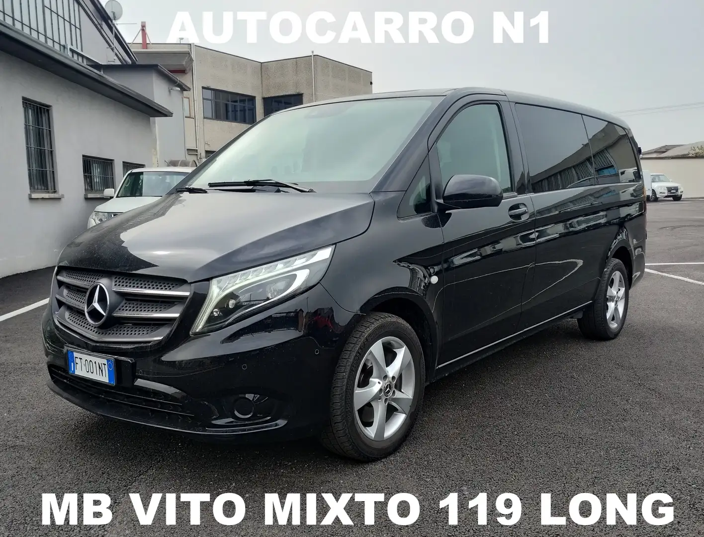 Mercedes-Benz Vito 119 MIXTO LONG *PREZZO + IVA* Чорний - 1