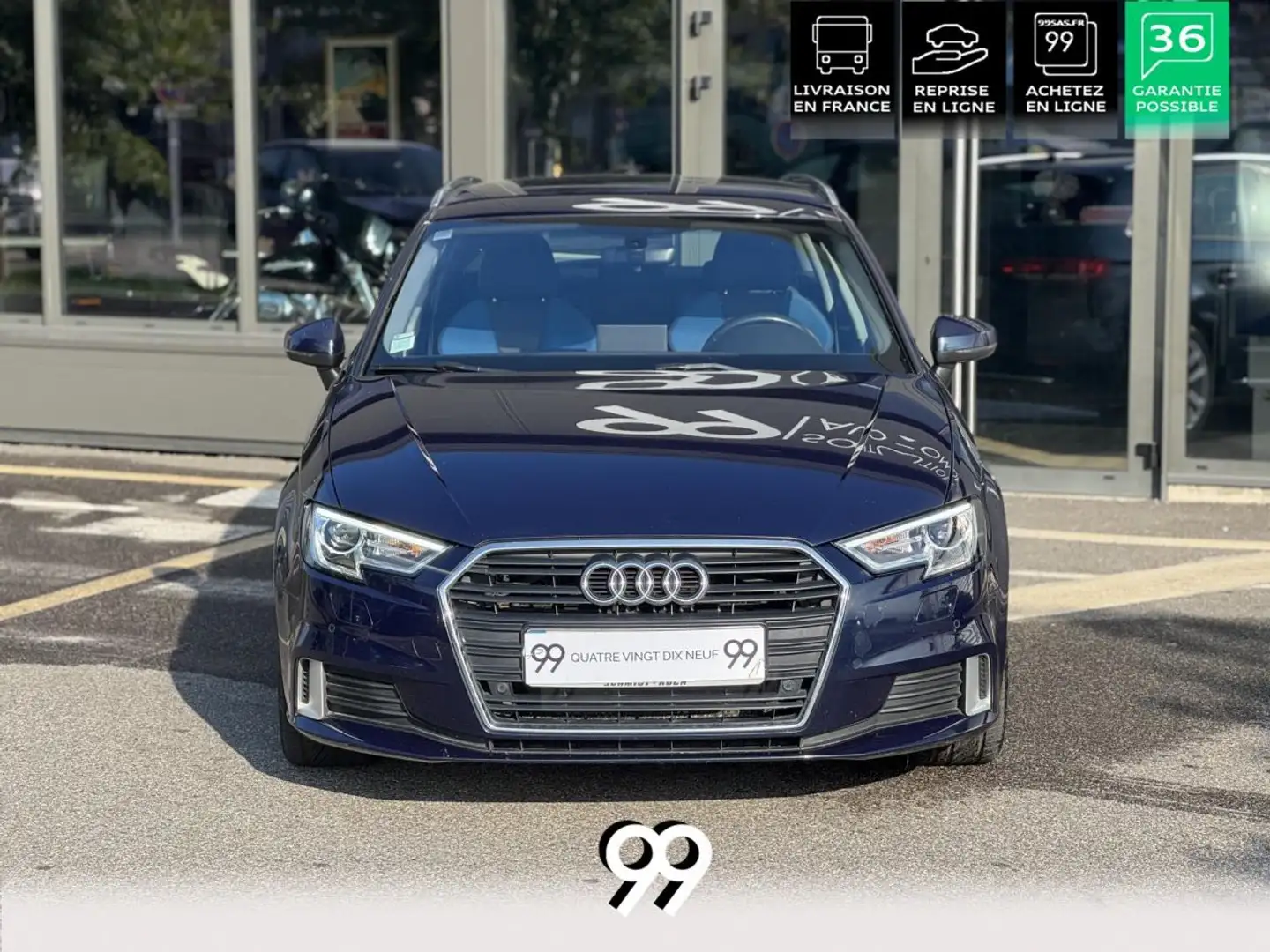 Audi A3 1.6 30 TDI - 116 - BV S-Tronic 7 8V Business Line PHASE 2 Bleu - 2