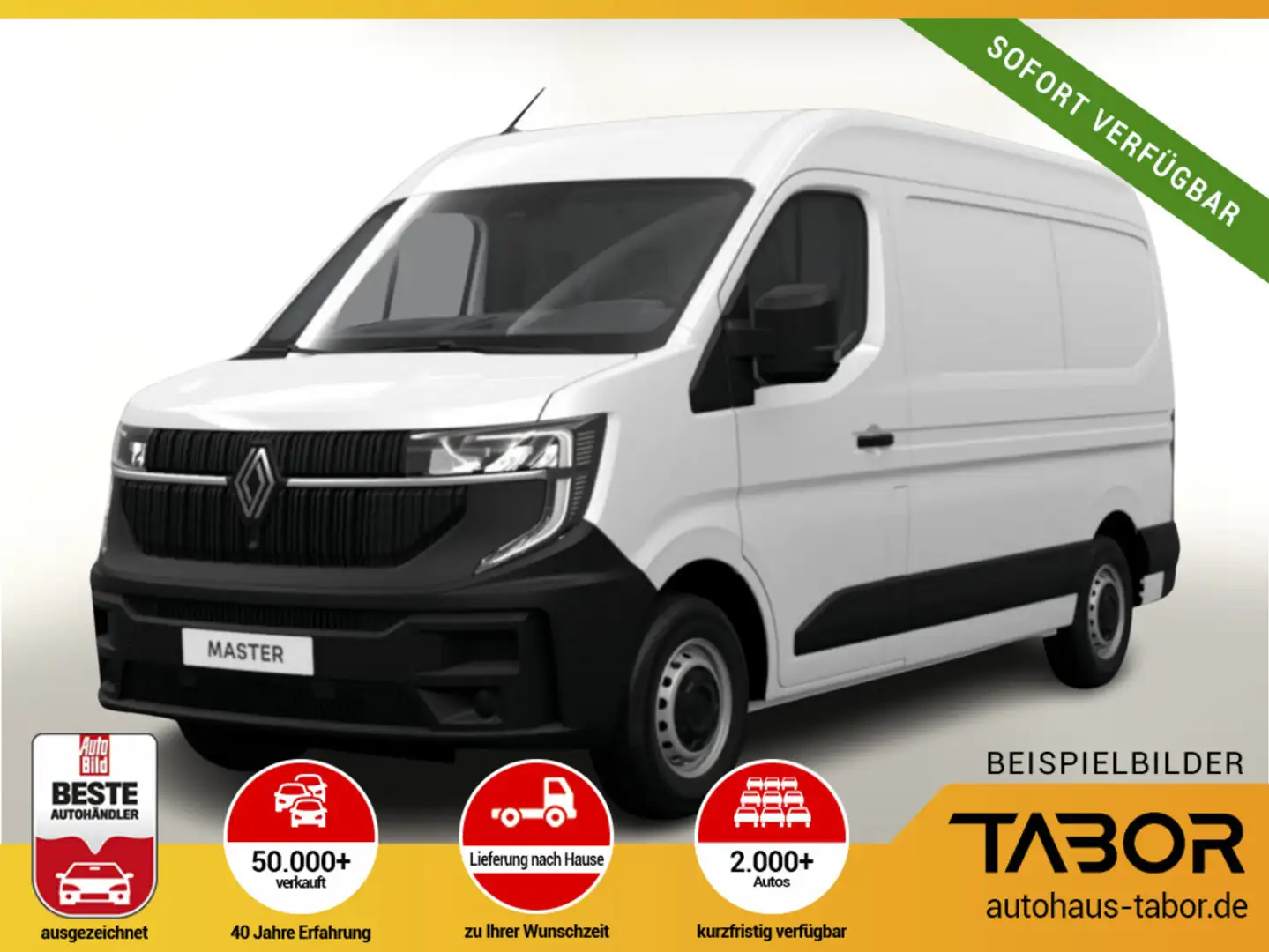 Renault Master E-Tech advance L2H2 3,5t Long Range HolzB Weiß - 1