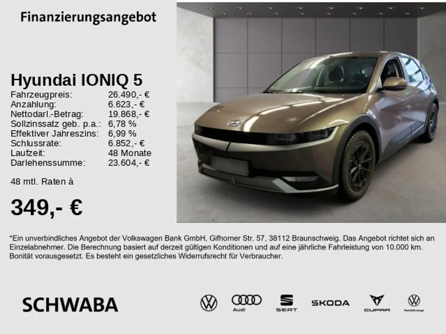 Hyundai IONIQ 5 Elektro 4WD *ACC*LED*NAVI*8-fach bereift Grijs - 1