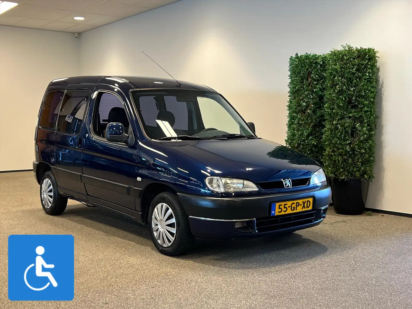 Peugeot Partner Rolstoelauto (airco) 3+1 rolstoel geschikt Blauw - 1