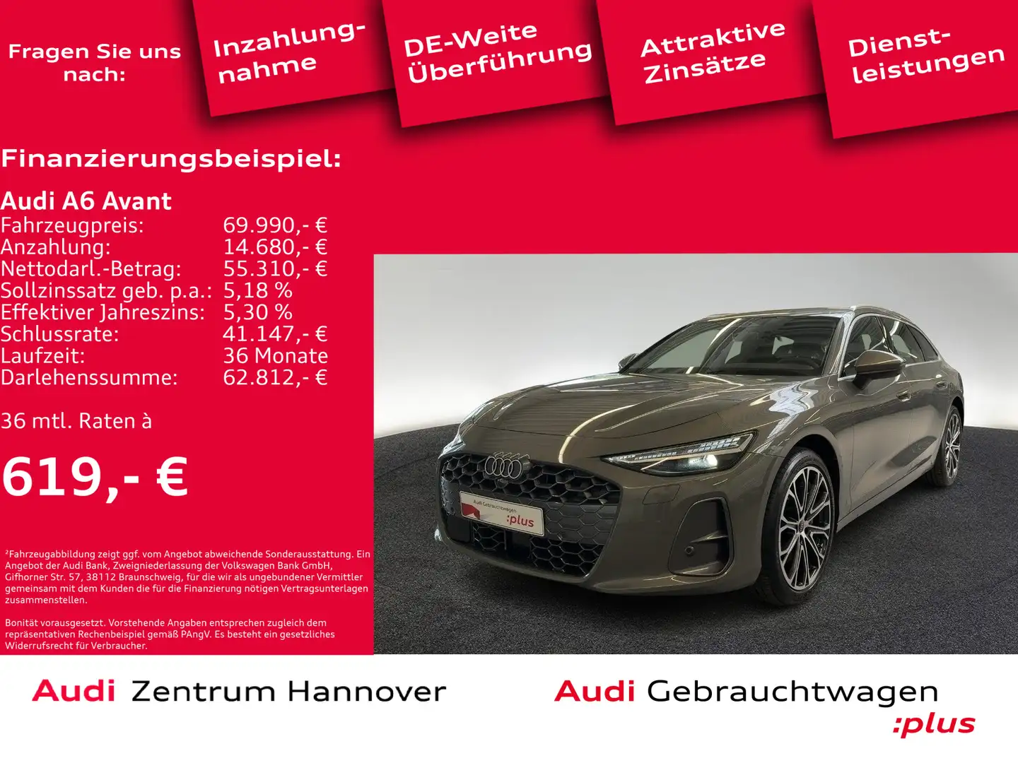 Audi A6 TDI quattro S tronic Grau - 2