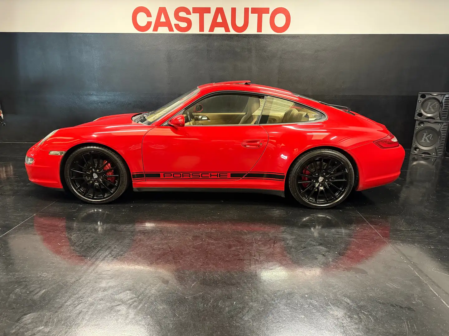 Porsche 997 911 Coupe 3.8 Carrera 4S ASI TETTO TIP CARBONIO Rot - 1