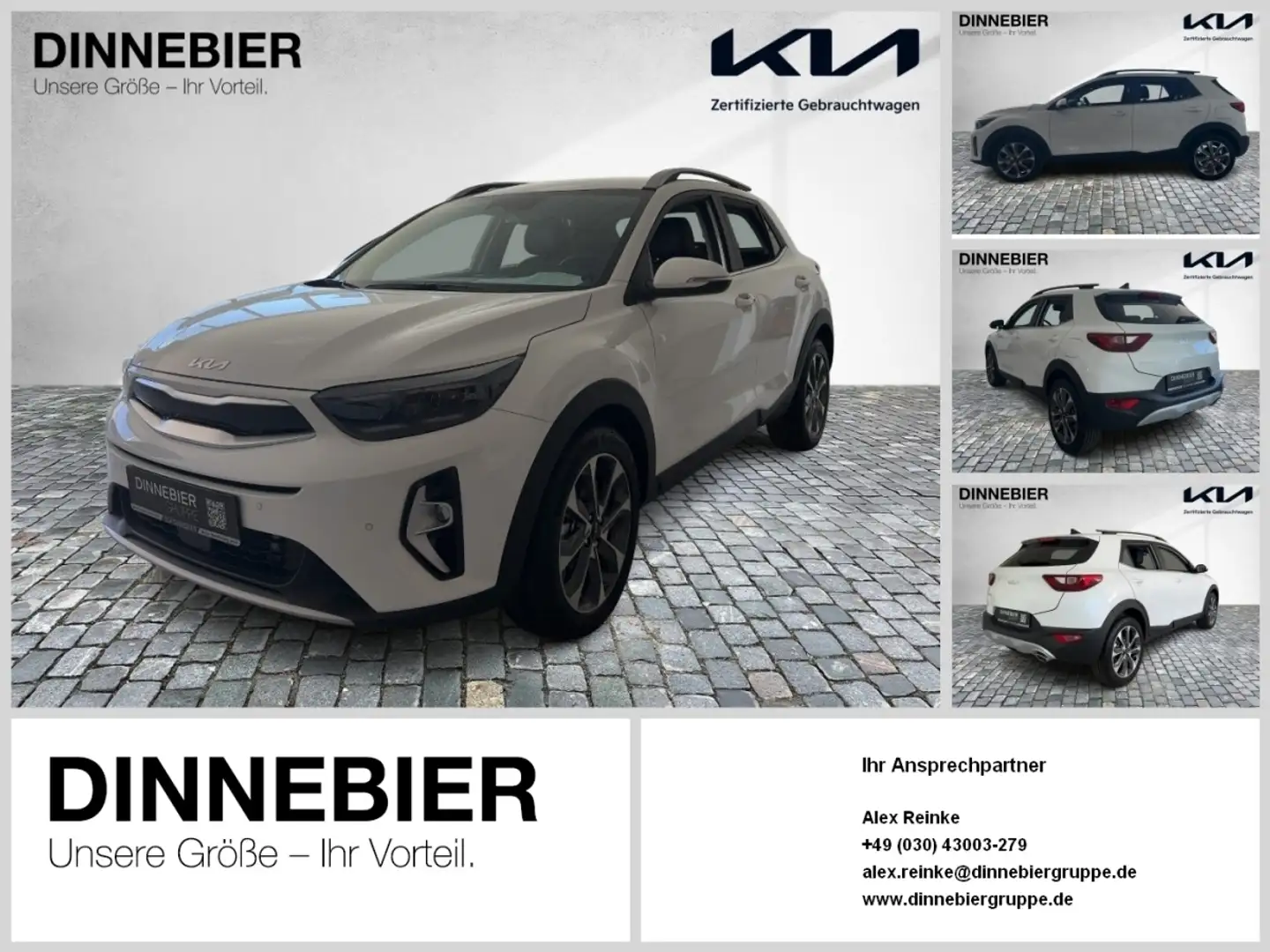Kia Stonic Platinum LED+Kamera+Navigation+SHZ Weiß - 1