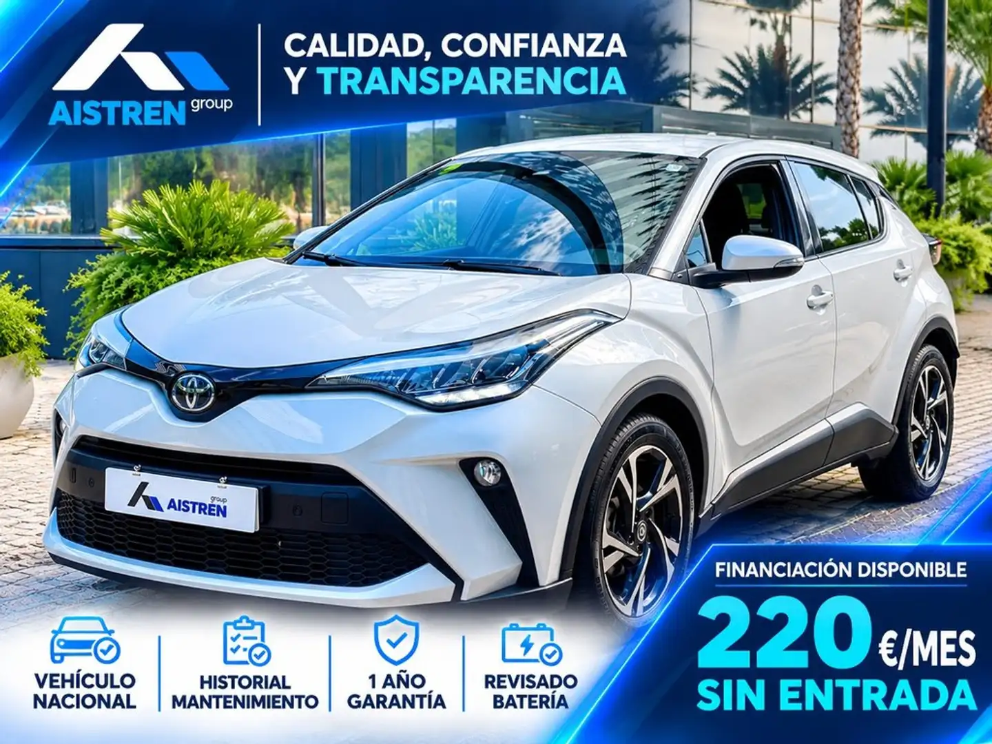 Toyota C-HR 125H Advance Blanco - 1