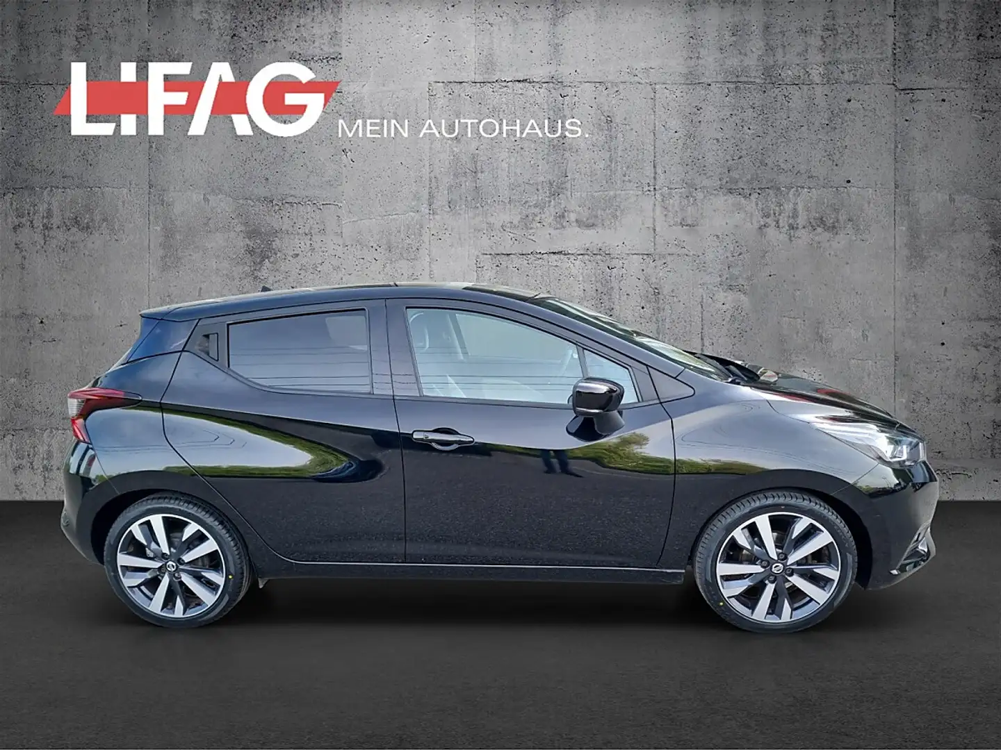 Nissan Micra 1,0 IG-T 100 Tekna Schwarz - 2