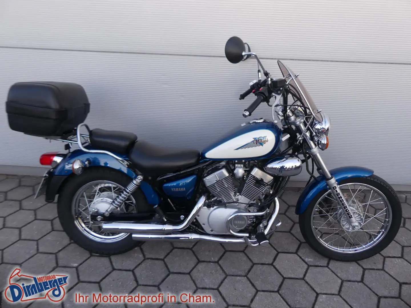 Yamaha XV 125 Virago aus 1.Hand = TOP + viel Zubehör Albastru - 1