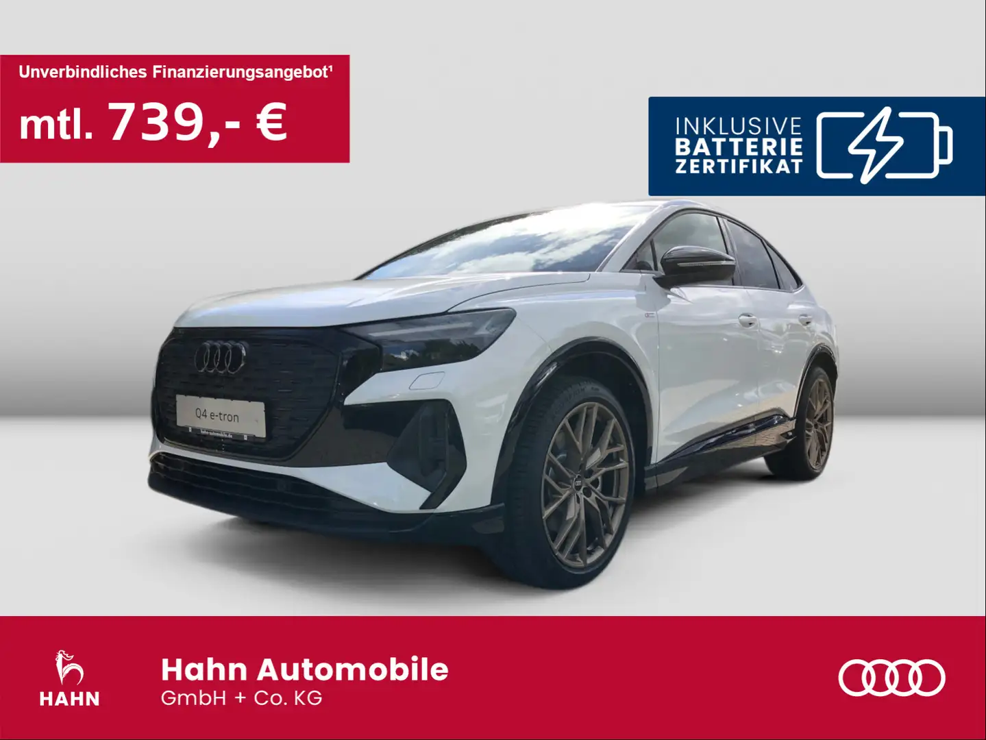 Audi Q4 e-tron Q4 Sportback 45 e-tron qu.Editon S-line Pano AHK Weiß - 1