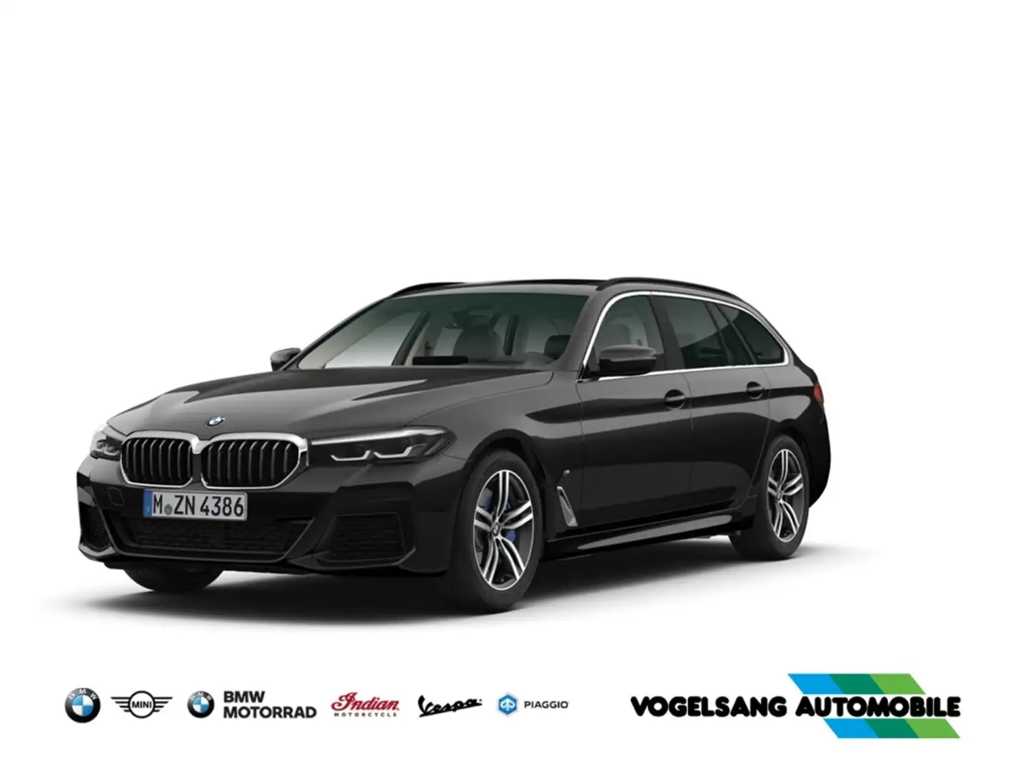 BMW 530 iA Touring M Sport AHK Panorama Head-Up Hinterachs Zwart - 1