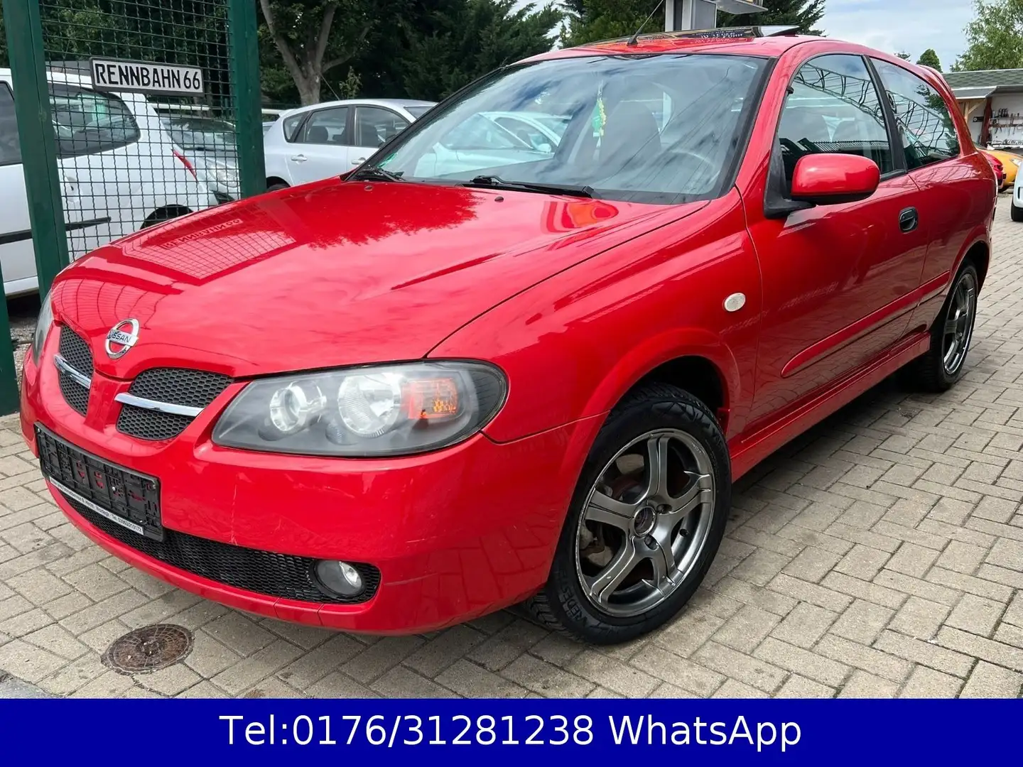 Nissan Almera 1.5 acenta !! Klima !! Anhängerkupplung Červená - 1