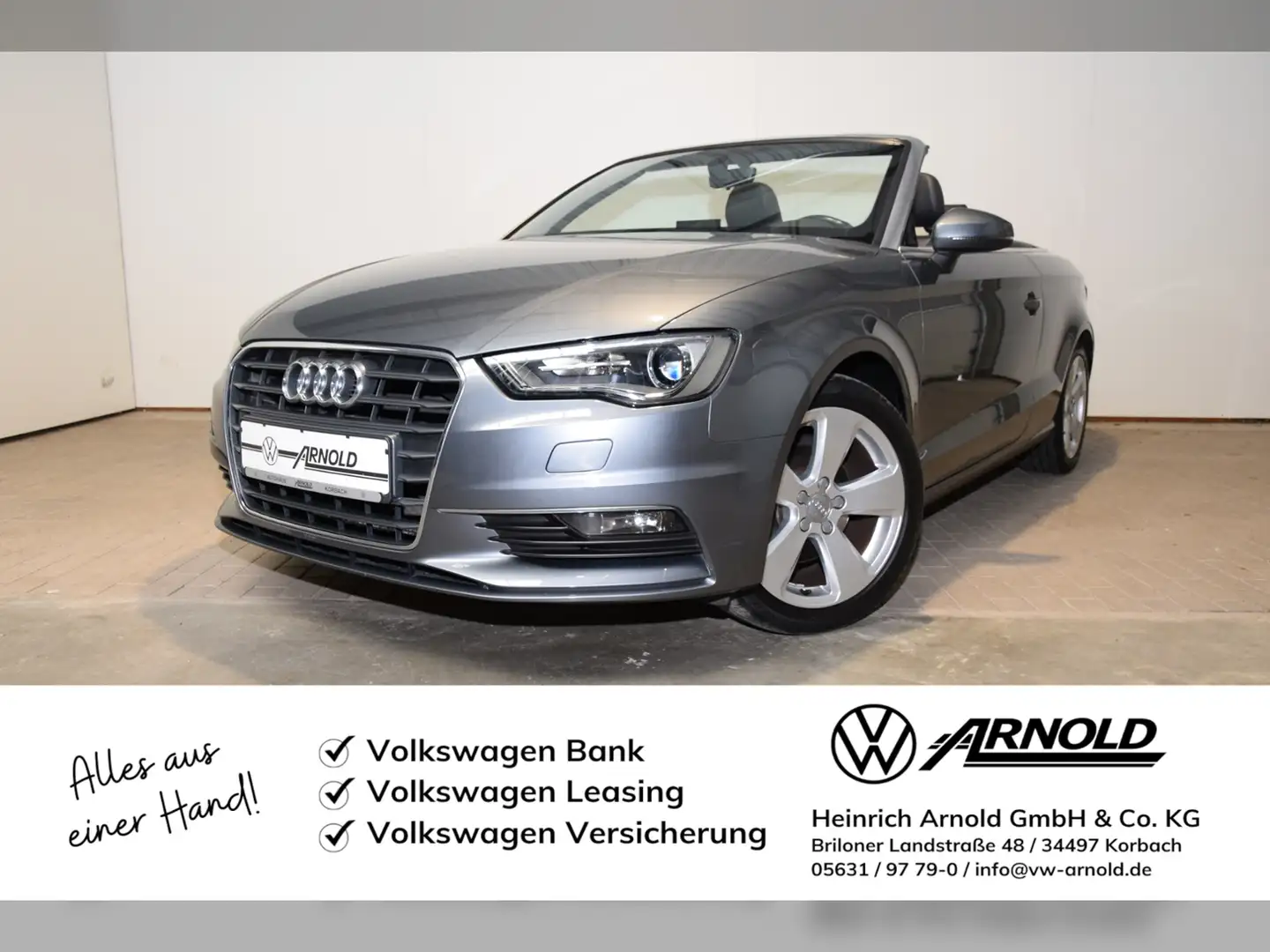 Audi A3 Cabrio TFSI Ambition Grijs - 1
