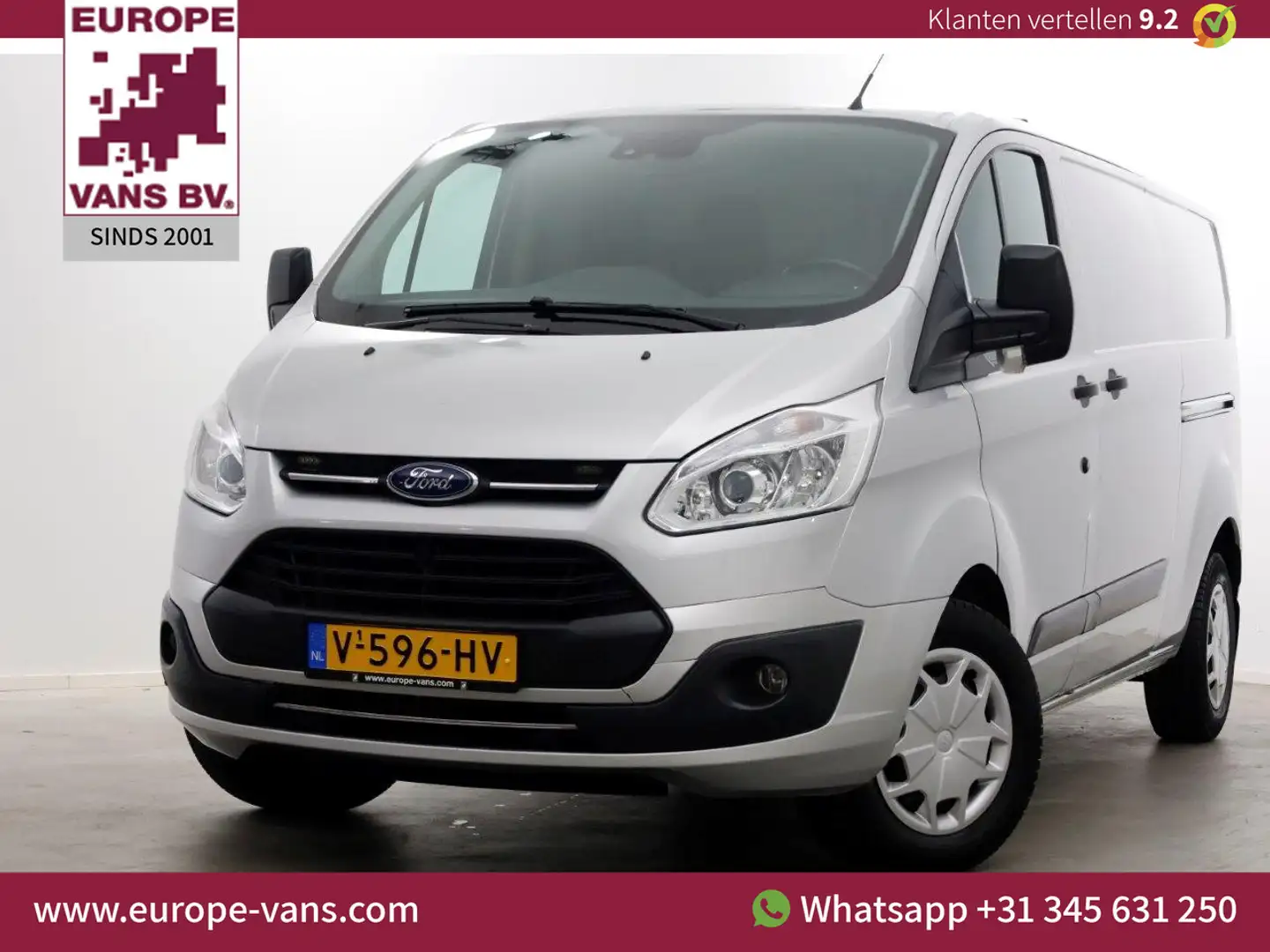 Ford Transit Custom 2.0 TDCI 130pk E6 Automaat L2H1 Trend 2x Schuifdeu Zilver - 1
