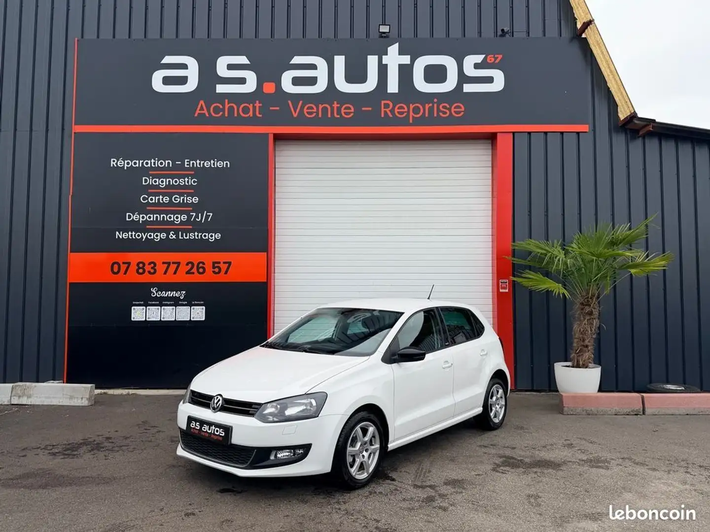 Volkswagen Polo V 1.2 70 CV FINITION STYLE GPS RÉGULATEUR CAR PLAY Blanc - 1