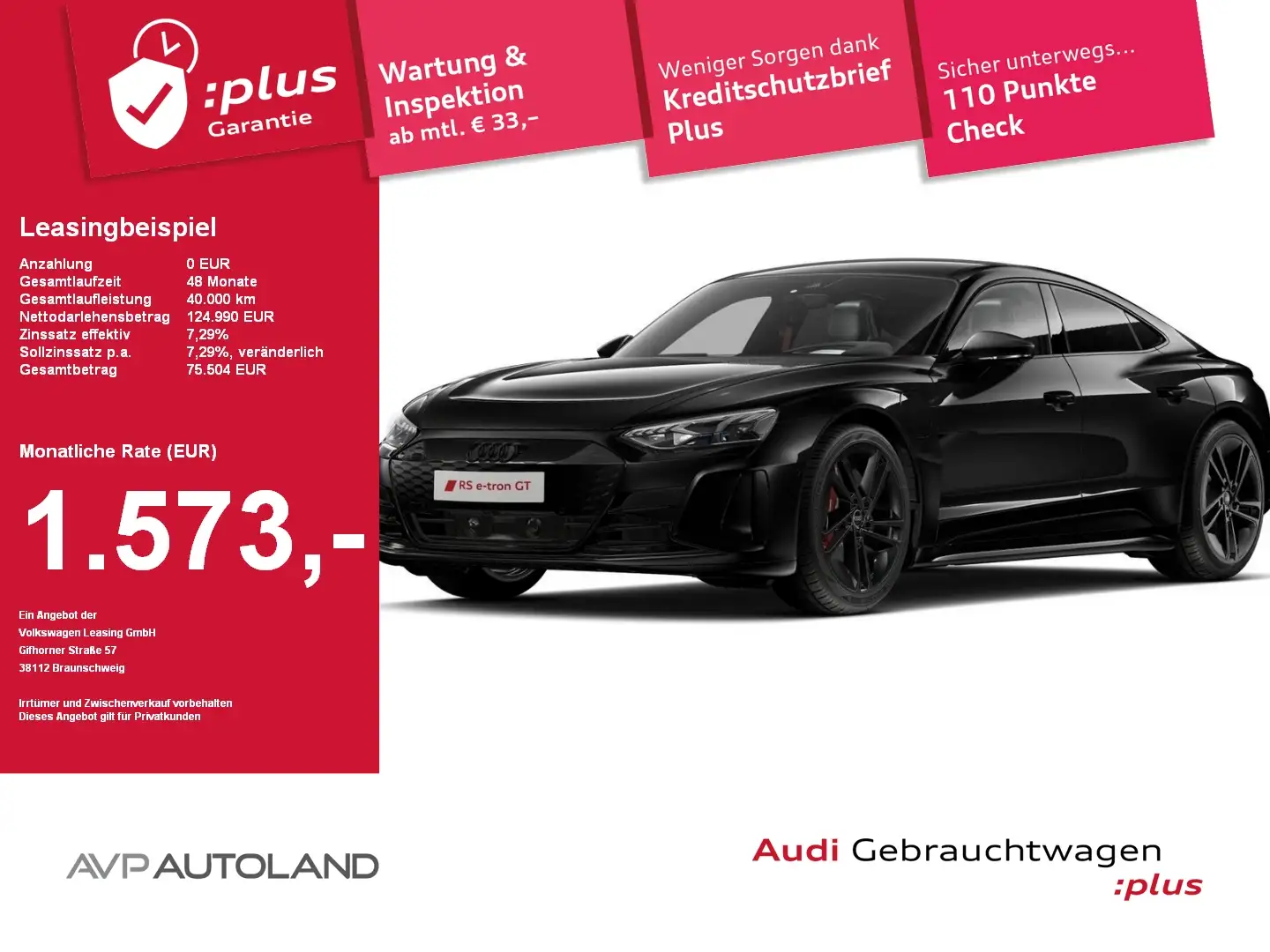 Audi RS e-tron GT quattro | PANO | NAVI | ACC | LED | Schwarz - 1