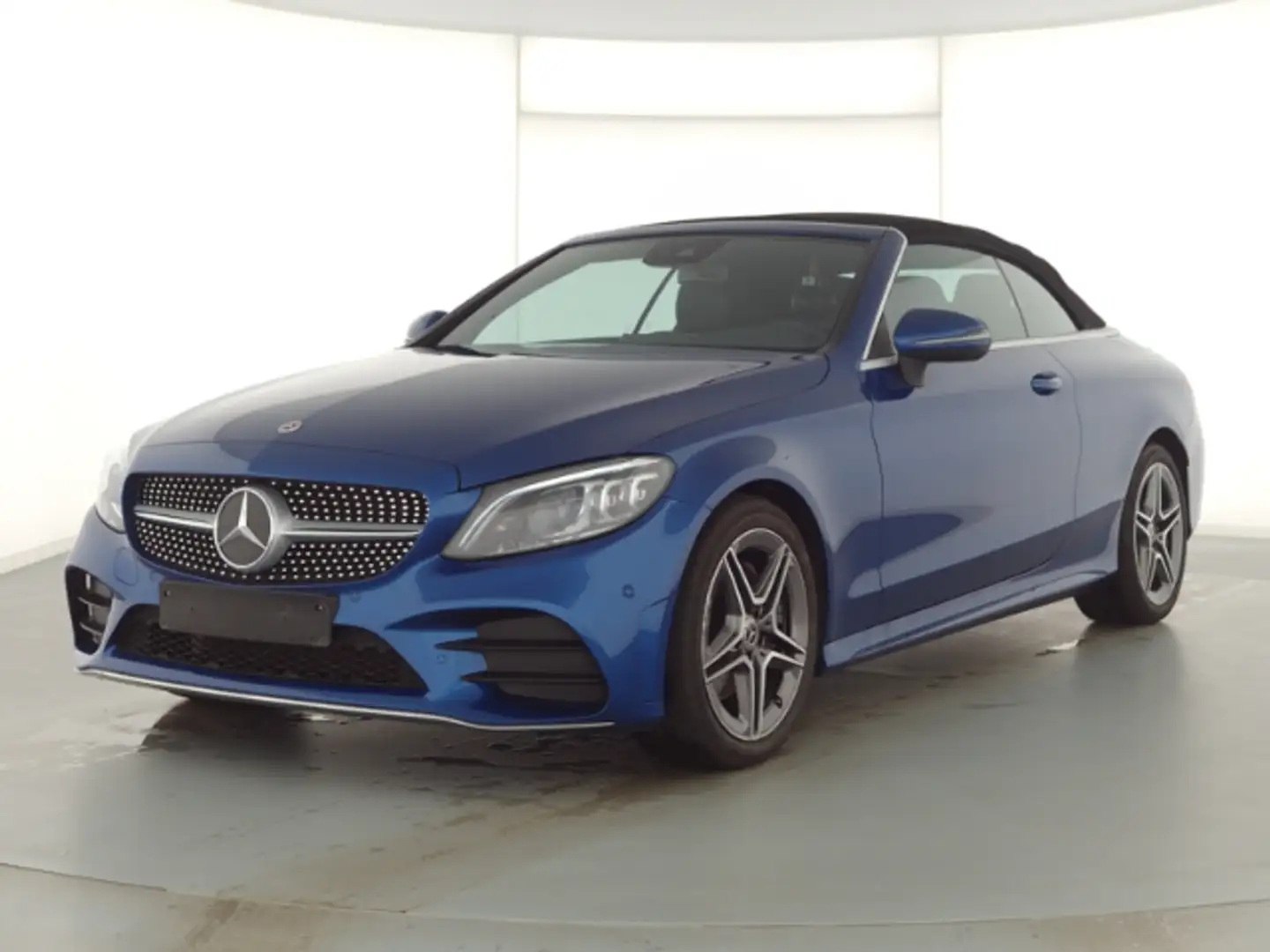 Mercedes-Benz C 220 d Cabrio AMG Line Memory Distronic Multibeam Bleu - 2