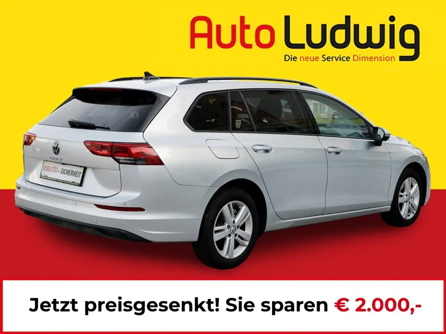 Volkswagen Golf Variant 2.0 TDI Life*DIGI COCKPIT*LED*PDC*SHZ*TEMPOMAT* Silber - 2