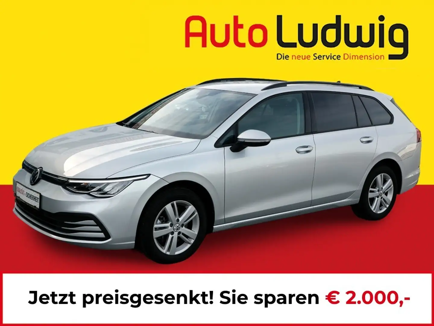 Volkswagen Golf Variant 2.0 TDI Life*DIGI COCKPIT*LED*PDC*SHZ*TEMPOMAT* Silber - 1