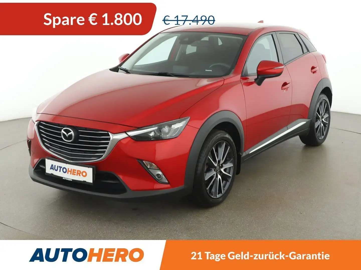 Mazda CX-3 2.0 Revolution *LED*HUD*SPUR*TOT*CAM* Rot - 1