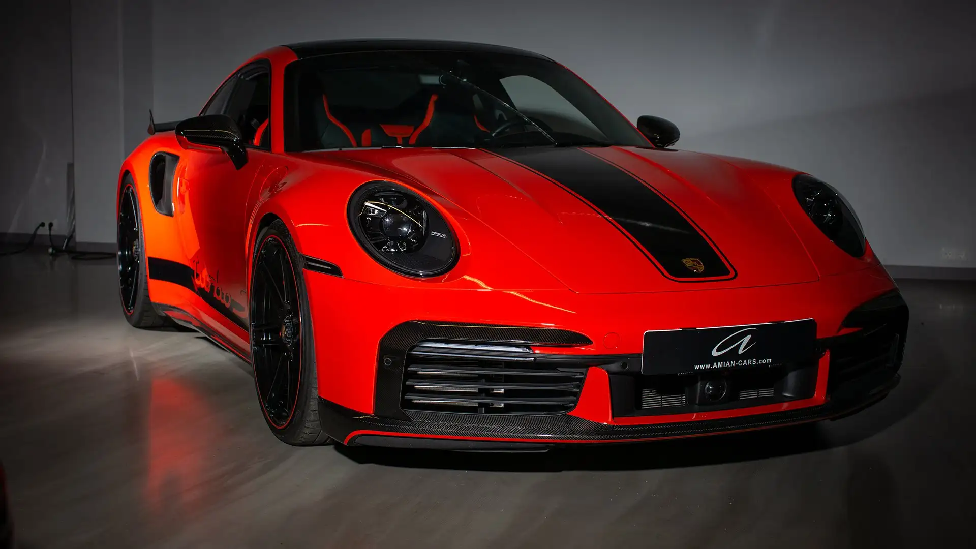 Porsche 992 911 Coupe 911 Turbo S *** Manhart TR 800 *** Orange - 1