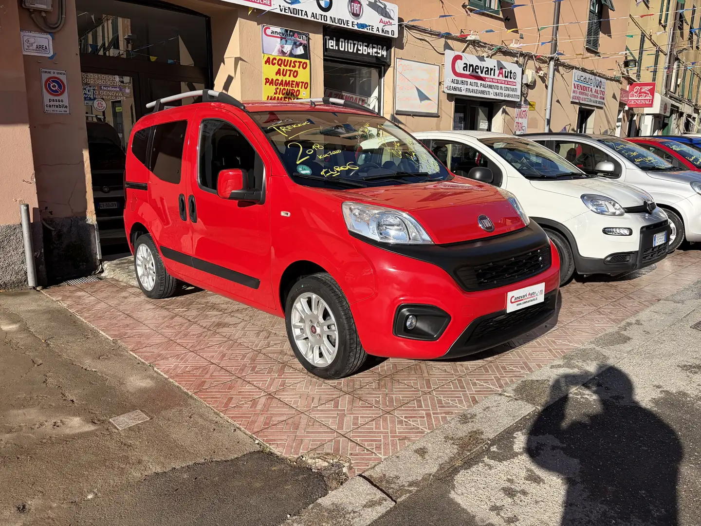 Fiat Qubo 1.4 8v Dynamic  euro 6 full optinal vetri privacy Rosso - 2