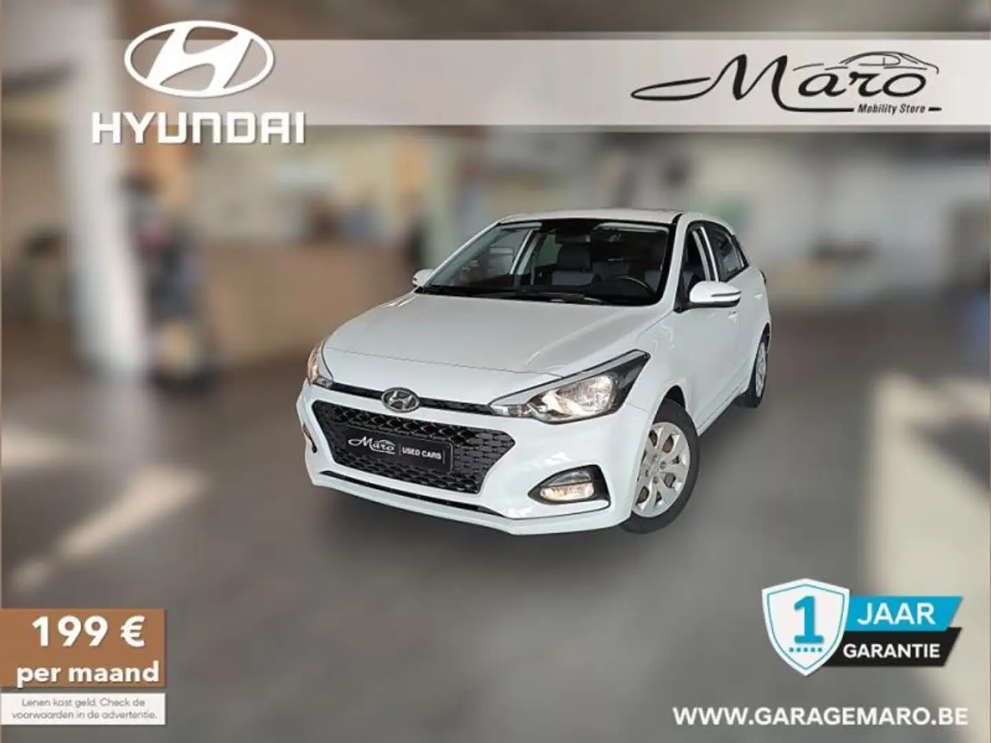 Hyundai i20 1.0T-GDi Twist | cruise,bluethooth,... | *AUTOMAAT Wit - 1