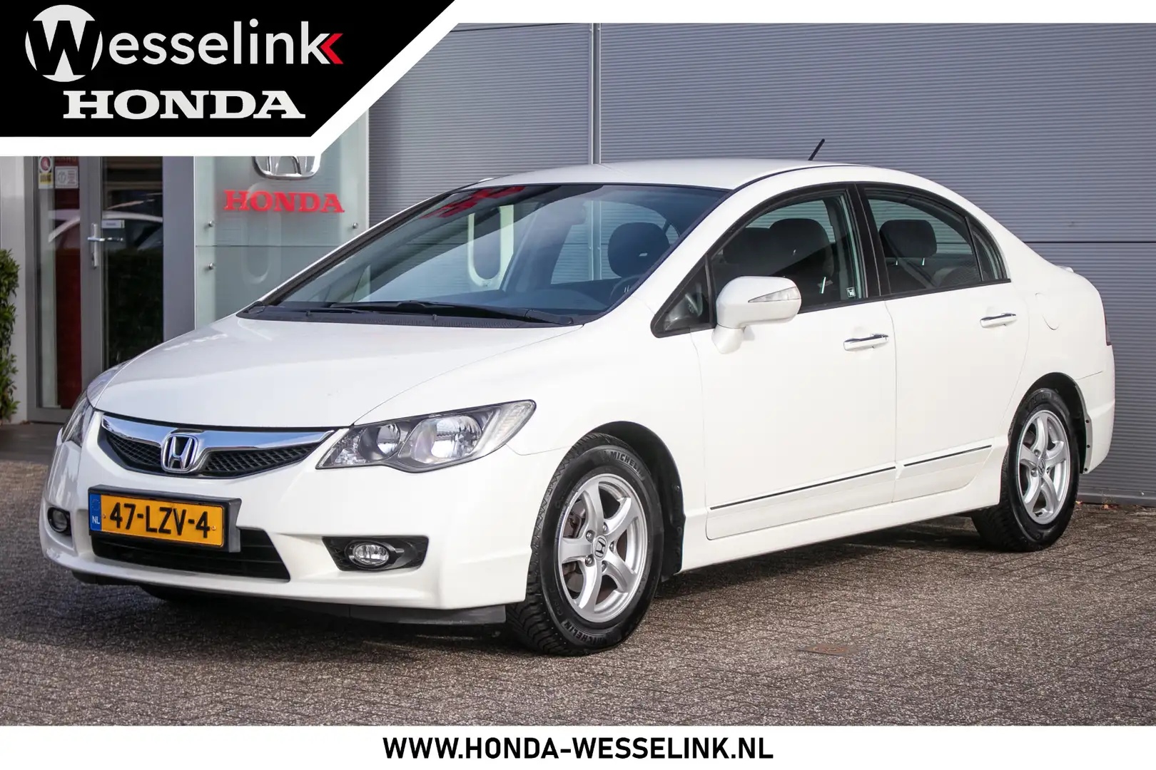 Honda Civic 1.3 Hybrid Elegance Incl. aflevercontrole + APK | Wit - 1