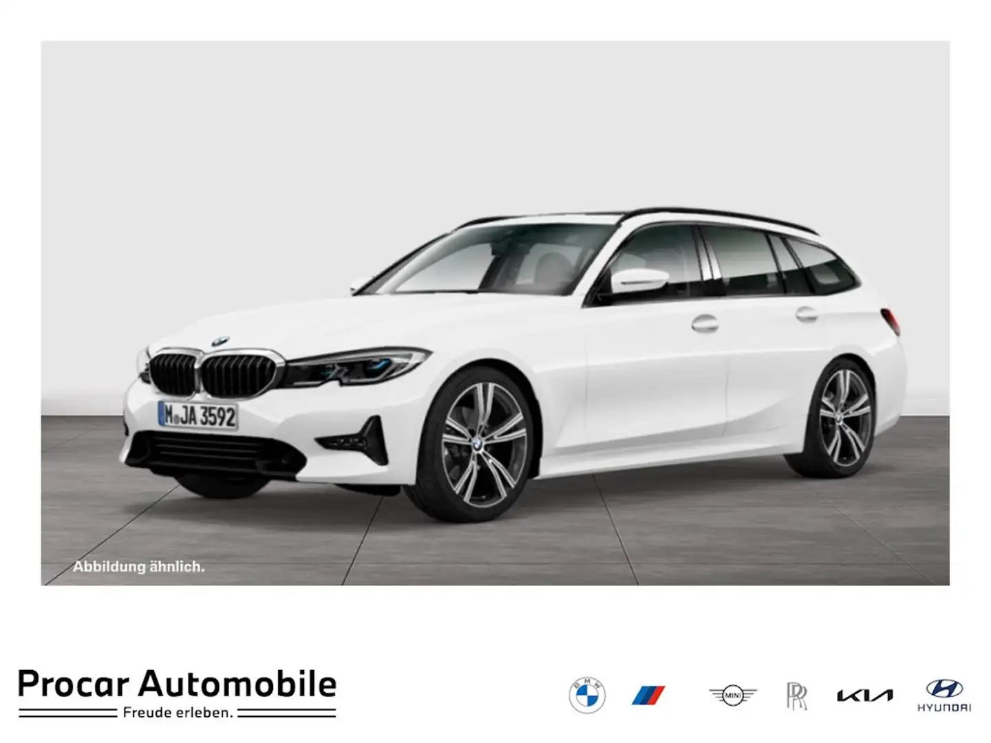 BMW 330 i T. Sport Line Aut. PANO NAVI LED Laser NAV DA Weiß - 1