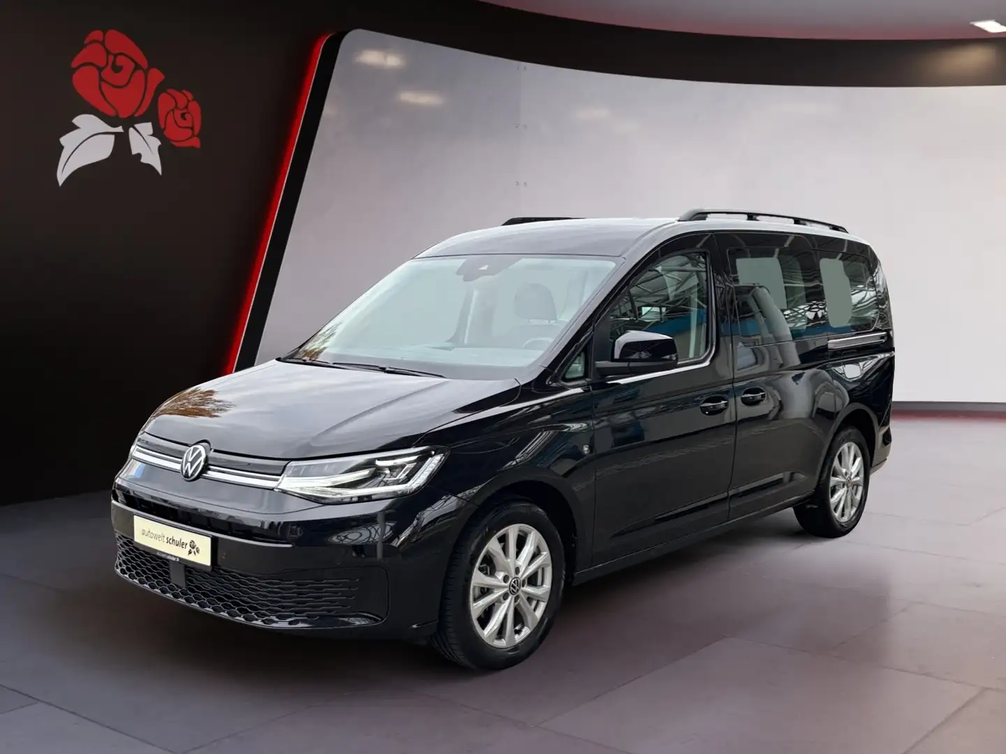 Volkswagen Caddy 1,5 TSI DSG Life 7-Sitzer AHK Schwarz - 2