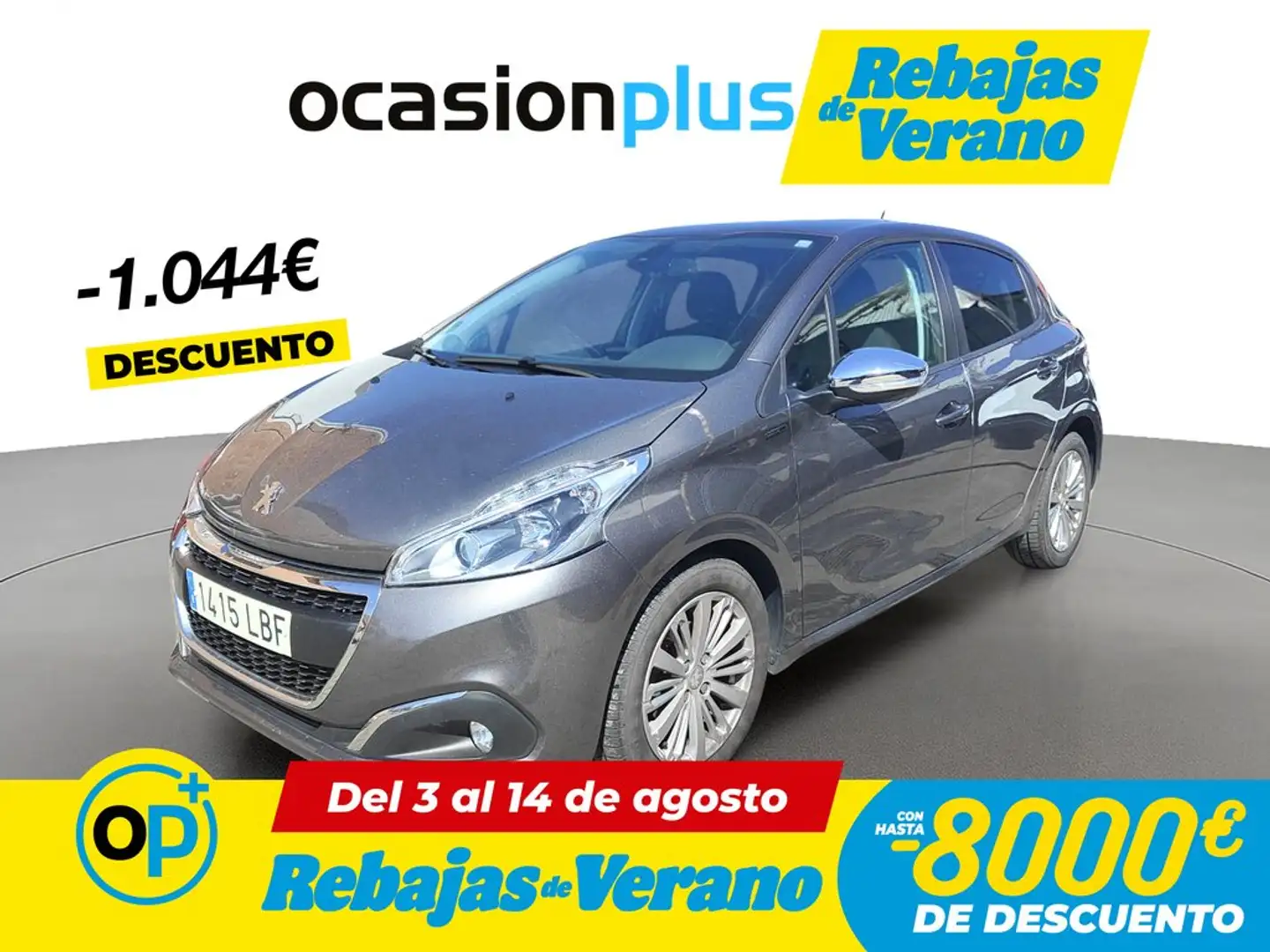 Peugeot 208 1.2 PureTech S&S Signature 82 Gris - 1