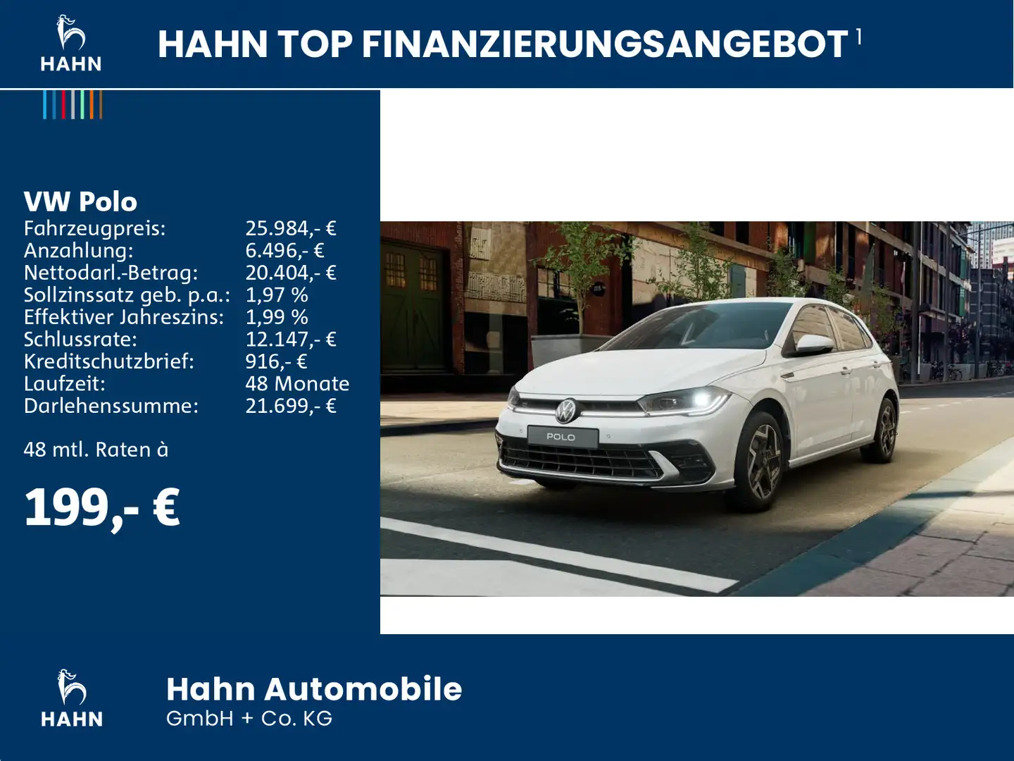 Volkswagen Polo R-Line 1,0 l TSI OPF 70 kW (95 PS) Blanco - 2