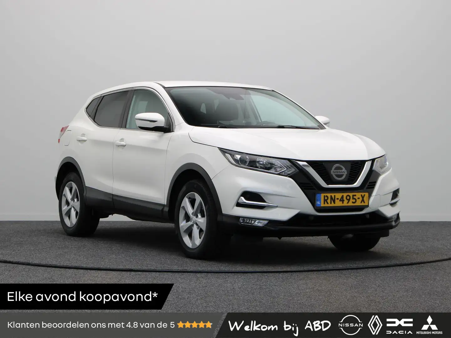 Nissan Qashqai 115pk Acenta | Lichtmetaal | Achteruitrij camera | Blanco - 1