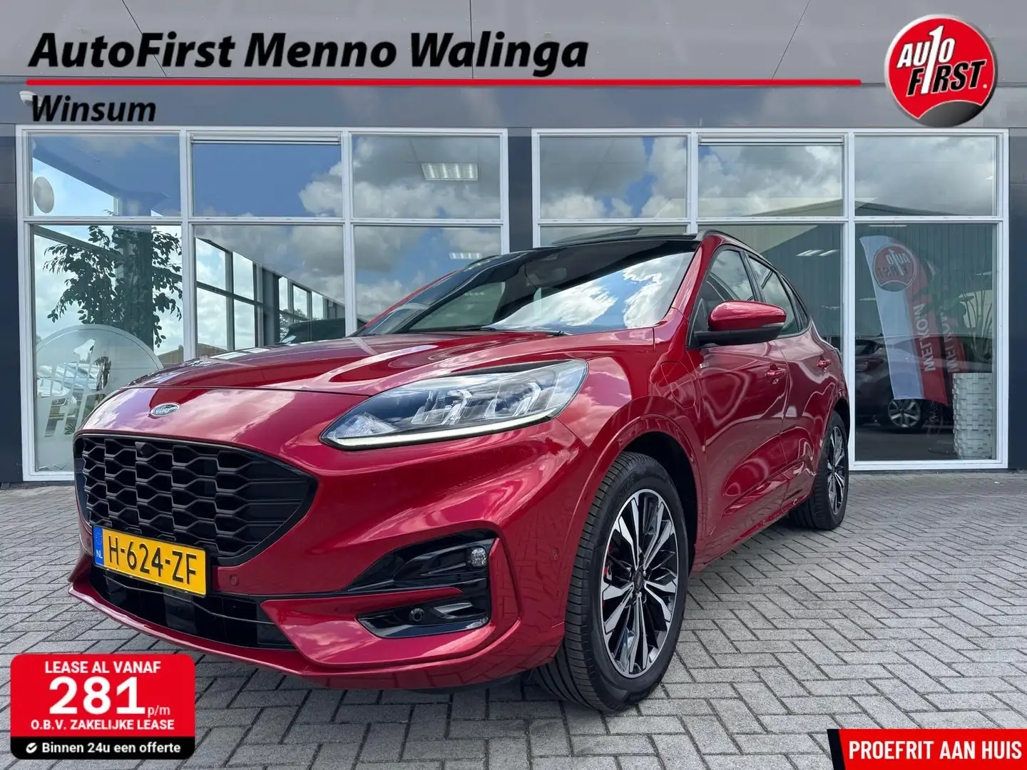 Ford Kuga 2.5 PHEV ST-Line X|Navi|Panorama|Stoelverwaming| Rouge - 1