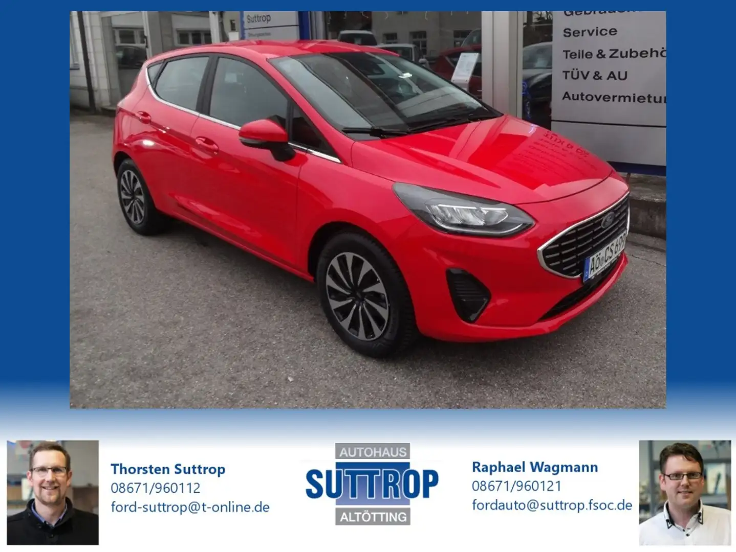 Ford Fiesta Titanium Rouge - 1