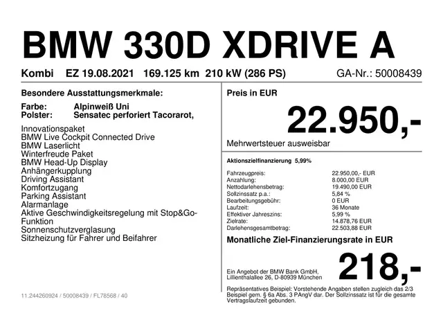 BMW 3 Series view 2