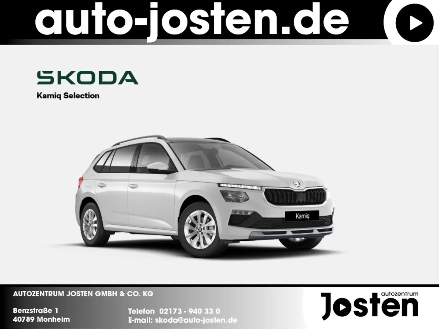 Skoda Kamiq Selection 1.0TSI LED-Frontsch. Pano Sunset Sitzh. Blanc - 1