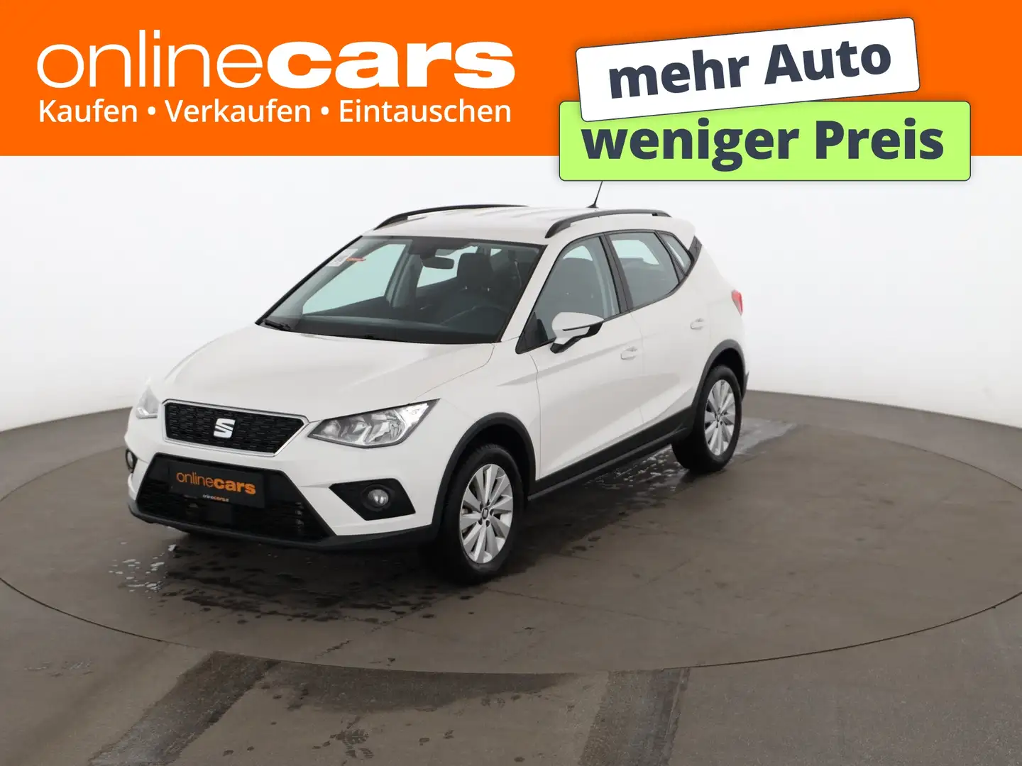SEAT Arona 1.6 TDI Style Aut NAVI TEMPOMAT KLIMA PDC Weiß - 1