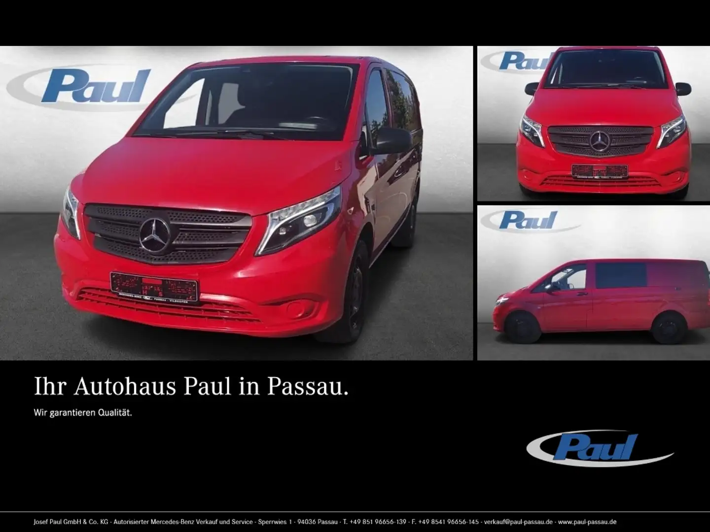 Mercedes-Benz Vito 119 CDI Mixto 4x4 Navi+LED+Klima+5-Sitze Rot - 1