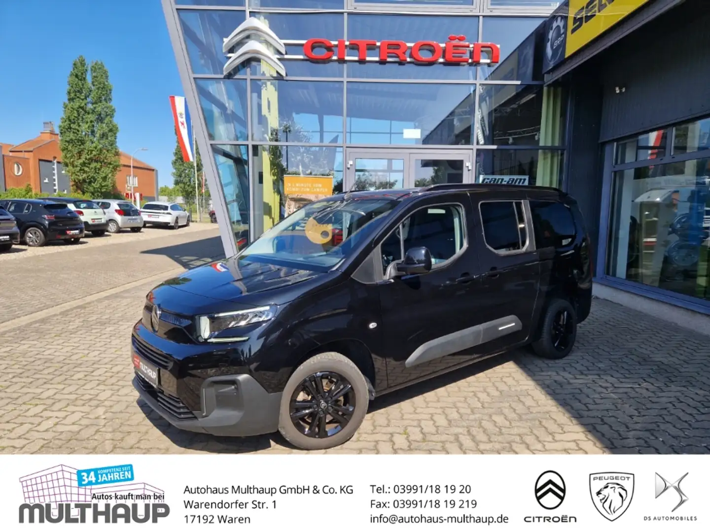 Citroen Berlingo Max XL BlueHDi 130 EAT8 LED LenkradHZG Zwart - 1