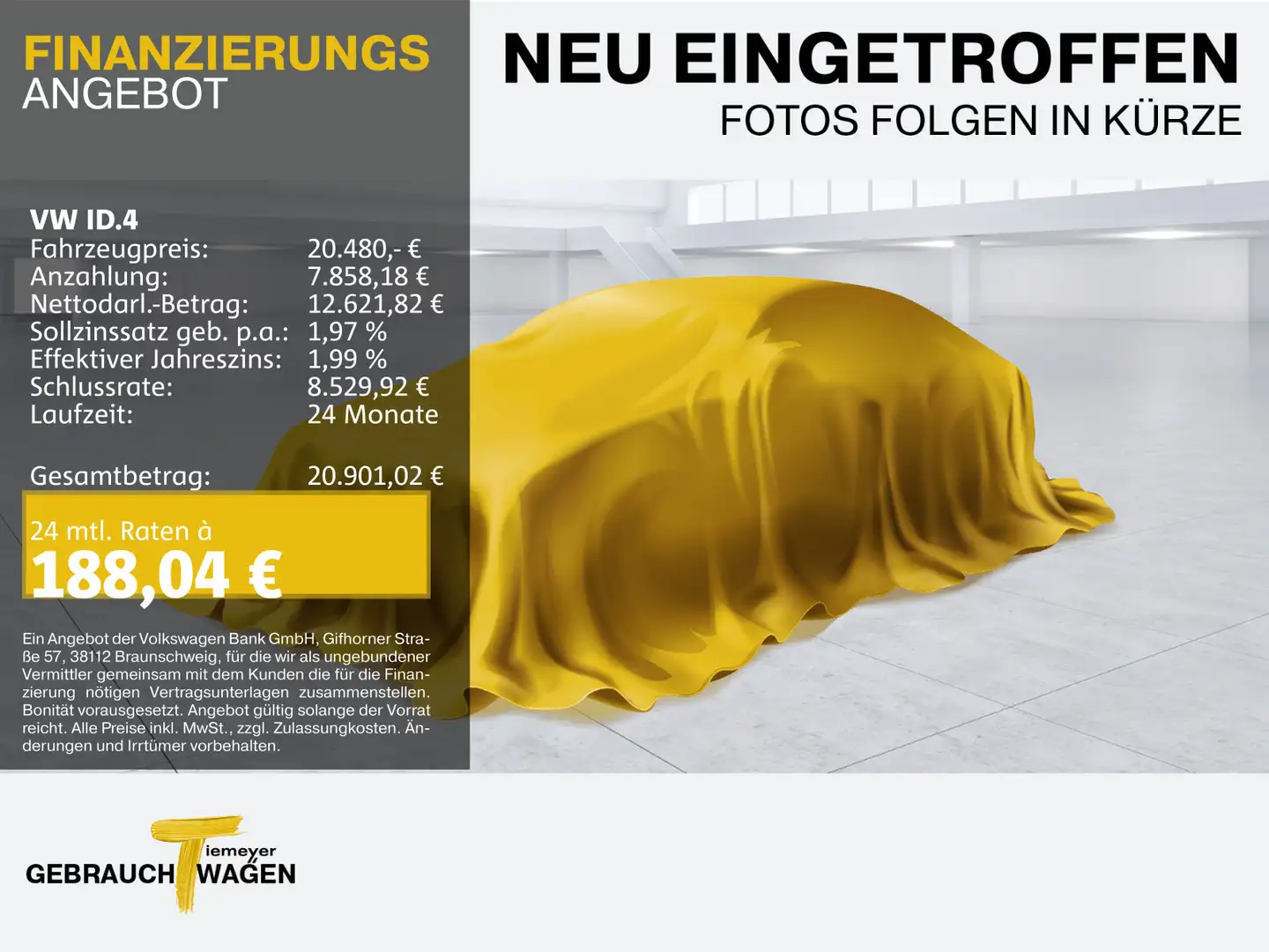 Volkswagen ID.4 PURE NAVI PDC DAB+ Weiß - 1