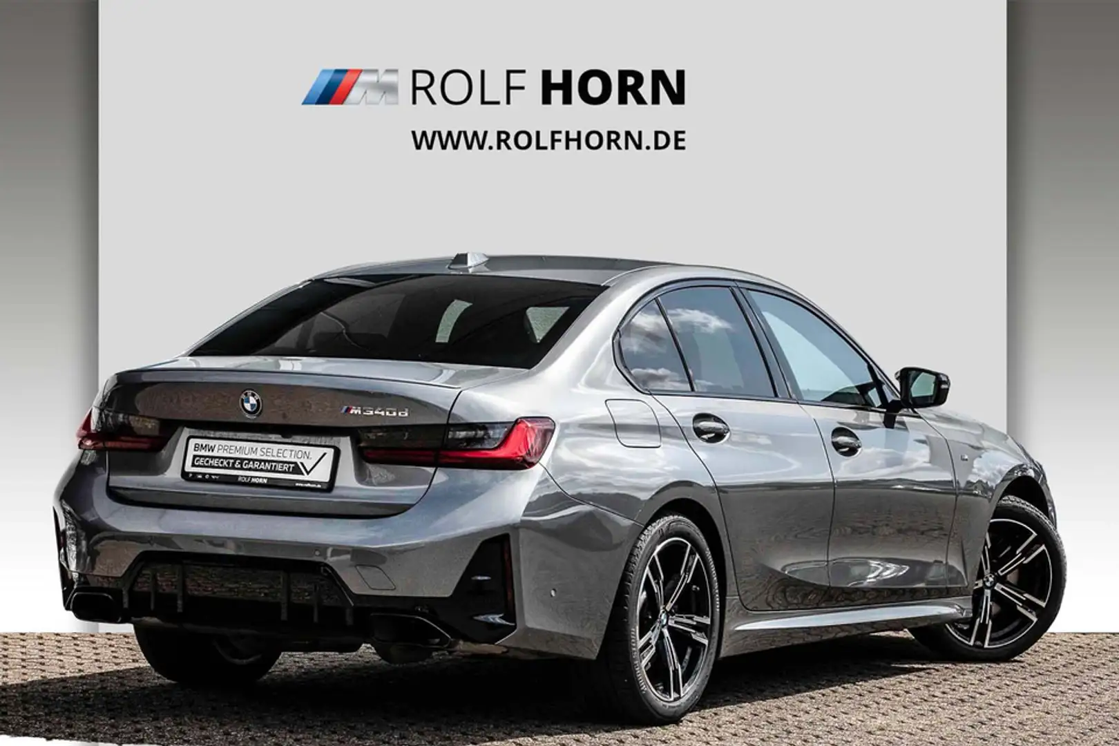 BMW 340 M340d xDrive Navi HeadUp adLED RKam Leder Sitzhz Grau - 2