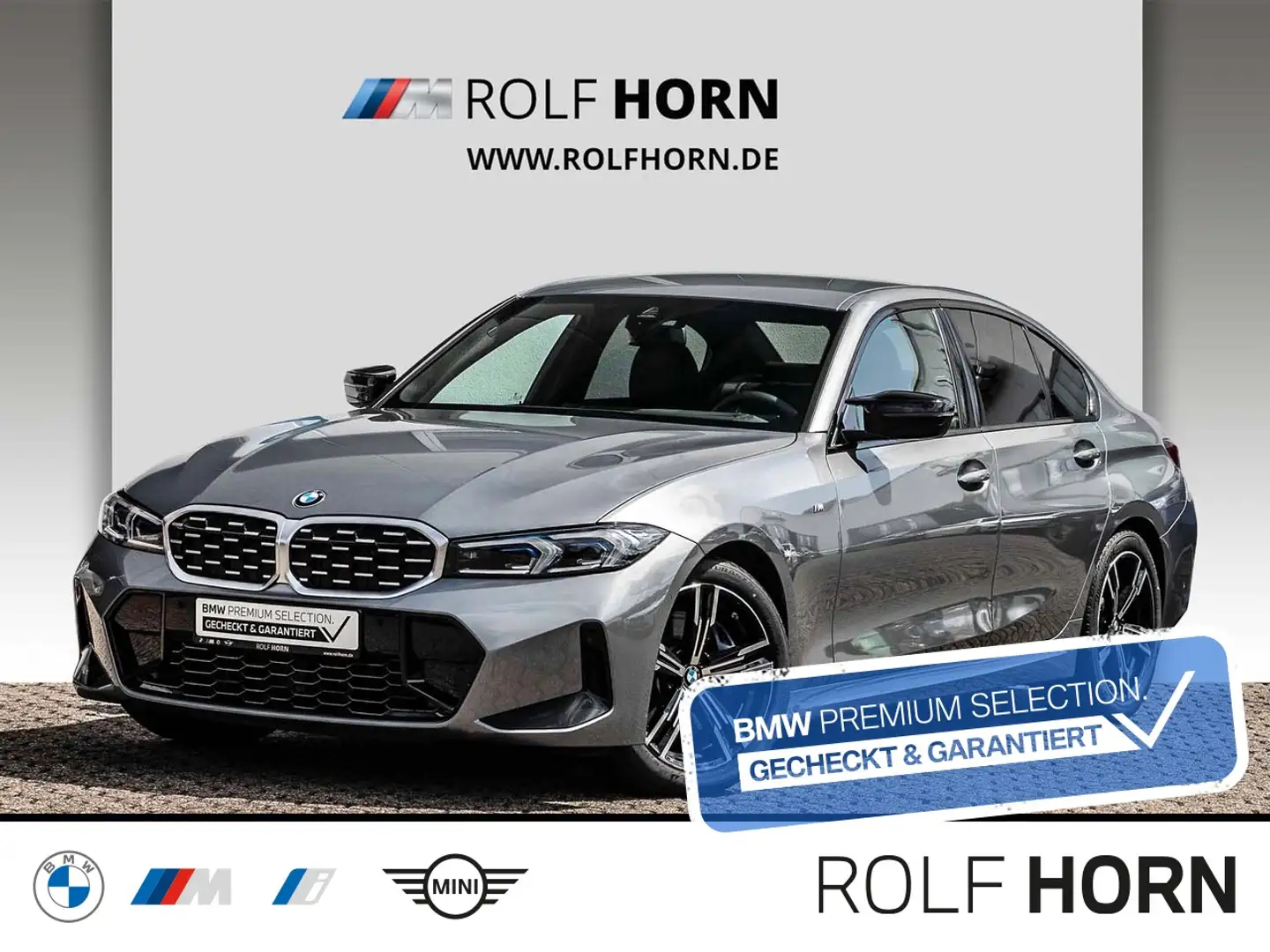 BMW 340 M340d xDrive Navi HeadUp adLED RKam Leder Sitzhz Grau - 1